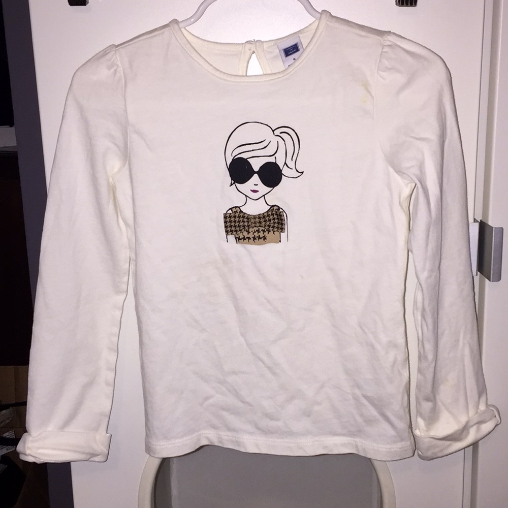 Janie & Jack Long Sleeve T-shirt Bow Sunglasses 5